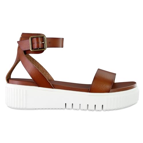 MIA Lunna Womens Open Toe Flatform Platform Sandals2