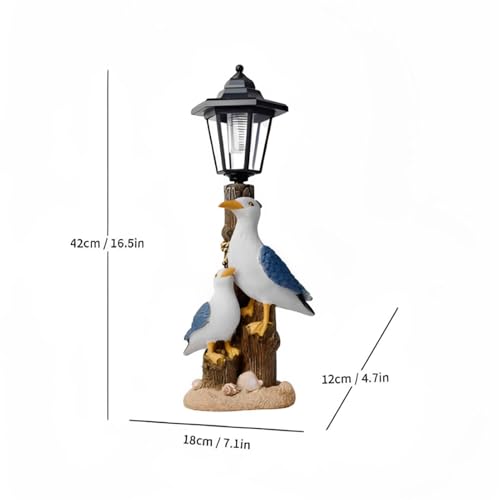 Luces solares para jardín con escultura de pájaro impermeable IP65 6