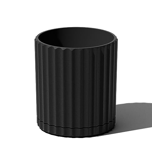 Image of Veradek Demi Series Demi 6 inch Planter w /Tray, Black