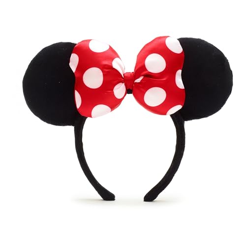 Disney Store Official Walt Disney World Minnie Mouse Classic Ears Headband for Adults Disneyland Paris Accessories Unisex Head Accessory with Red Polka Dot Bow