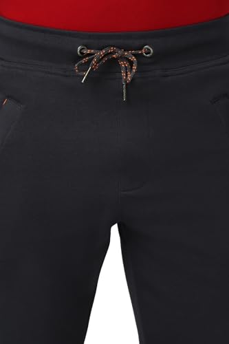 Image of Van Heusen Men's Track Pant - Jogger | Side Zipper Pockets |Mid-Rise| Comfort Fit | Cotton Terry Fabric for faster sweat absorption | Breathable & Casual | Easy Stain Release| Anti-static fabric | Activewear | Drawstrings | Style 50044