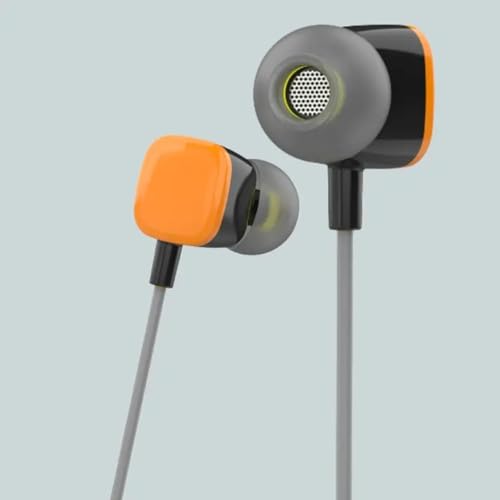 Image of Drumstone (𝐒𝐩𝐞𝐜𝐢𝐚𝐥 𝟏𝟓 𝐘𝐞𝐚𝐫𝐬 𝐖𝐚𝐫𝐫𝐚𝐧𝐭𝐲 Wired Earphones with Mic - 3.5mm Jack, HD Call Quality, Deep Bass, Noise Isolation, Tangle-Free Cable - Premium Sound for Music, Calls,
