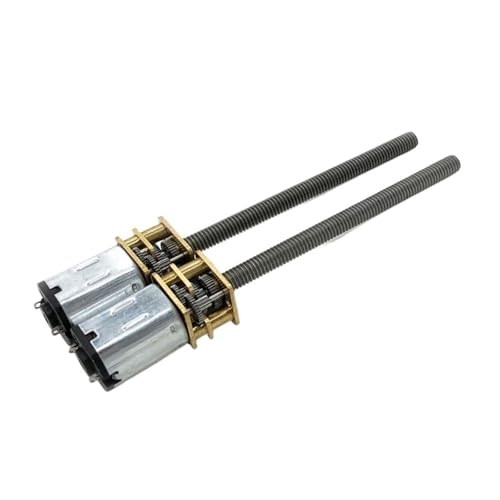 Moteur engrenages métalliques GA12-N20-M4 6V 300tr/min arbre fileté 55mm