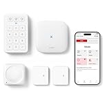 X-Sense Smart Home Security Systems, Wireless alarm systems, Works with Alexa, Supports Mobile App Alerts, Includes 1 Base Station, 2 Door Alarms, 1 Motion Alarm, 1 Keypad, AS05