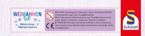 Schmidt Spiele 51603 Webrahmen-Set, Metalldose, Rosa