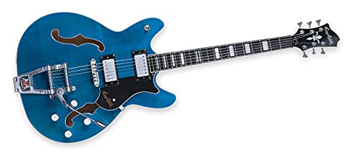 Hagstrom Tremar Vinking DLX Flamed Cloudy Seas – Guitare électrique - Les Beatles, Paul McCartney, John Lennon, RIngo Starr, George Harrison Hagstrom Tremar Vinking DLX Flamed Cloudy Seas - Guitare électrique