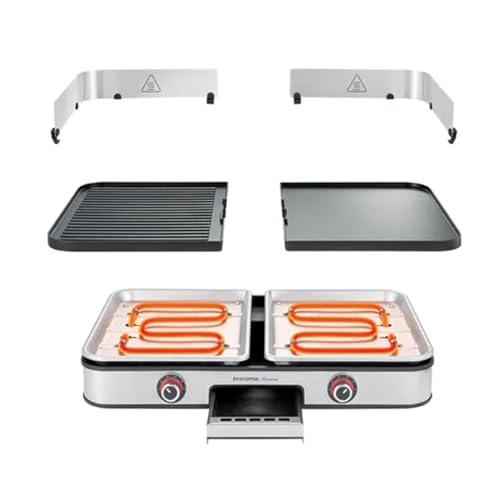 Tescoma Elektrogrill Barbecue-Grill PRESIDENT, 2 Wendeplatten glatt oder gerillt