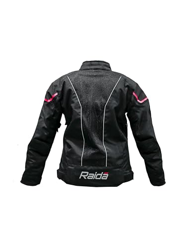 Image of Raida Empress Women's Riding Jacket | Level 2 CE Armour | Sleek, Feminine Fit | Lightweight & Protective | Made for Lady Riders | Ride in Style with Full Protection (XL, Pink)