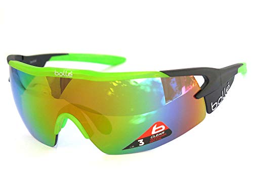 Bollé Aeromax Gafas de sol, negro/verde, M
