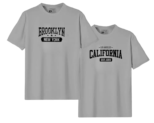 Image of JUGULAR Men's Half Sleeve Cotton Printed Combo Tshirt (Pack of 2)