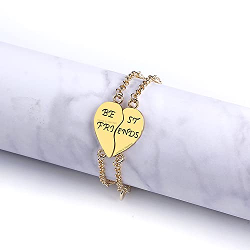 Image of Young & Forever Gift Fashion Long Distance Touch Gold Silver Rose Gold Couples Friendship Best Friend hand Couple matching Mens Magnetic Magnet bracelets for Women /Girls Silver bracelet for Men /Boys