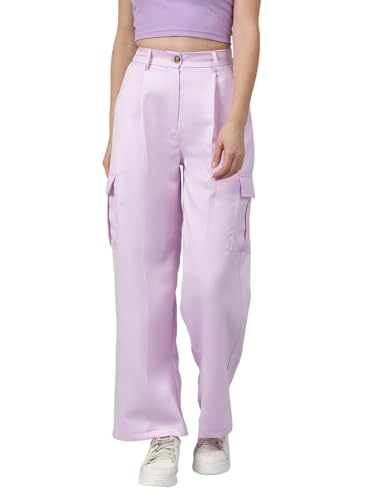 Image of KOTTY Women's High Rise Relaxed || Straight || Joggers Fit Cargo's for Pants || Trousers