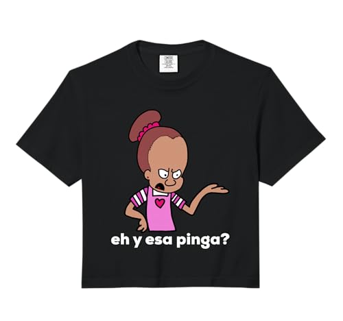 y ESA pinga Funny Cuban Cartoon munequito Cubano Comfort Colors Crop Top