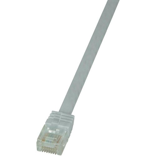 Cable plano Logilink Cat.6 U/UTP 0.50 m blanco miniatura 1