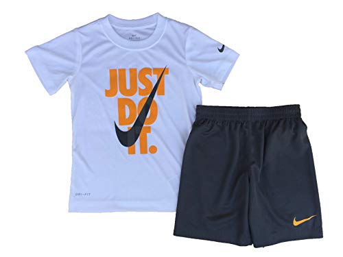 Image of Nike Boy's Dri-FIT Just Do It Graphic T-Shirt & Shorts Two-Piece Set (Little Kids)