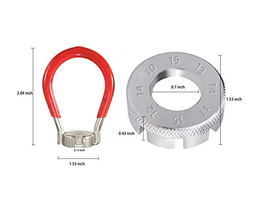 image for LETUSPORT Bike Spoke Adjustment Wrench Bicycle Rim Truing Tool Set of 