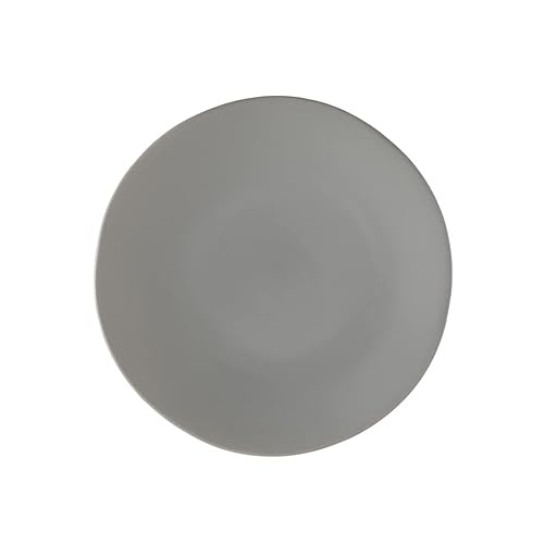 Fortessa Vitraluxe Dinnerware Heirloom Dinner Plate, 10.75-Inch, Set Of 4, Smoke #TOP12
