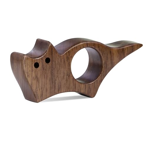Cat Book Page Holder Smooth Finish Walnut Wood Book Holder for Reading Ideal Book Reader Gifts & Reading Accessories Book Worm Gifts for Women Thumb Book Page Holder - Book Lovers & Literary Gifts
