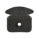 [MUQQU] チャイルドシート 防水シート 保護マット 滑り止め付き プロテクター ベビーカー おしっこシート 通気性 オールシーズン (メッシュタイプ) (ブラック, M)