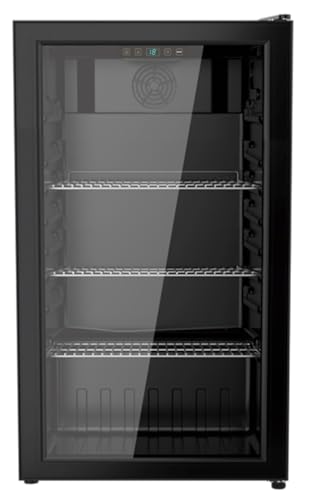 YUNA Cool-View GKS90B Glastürkühlschrank | 89 L | schwarz