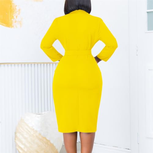 Useagrey Plus Size Dress for Women Elegant Bell Sleeve Wedding Guest Dress Pencil Bodycon Business Work Cocktail Dresses4