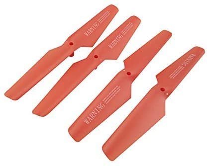 ZYGY Pack De Repuestos Para Syma X5C X5 Explorers – 4 Hélices, 4 Motores, 4 Protectores Y Tren De Aterrizaje, Color Rojo