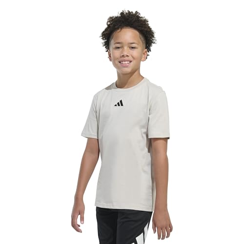 Image of Adidas Boys Short Sleeve Raglan Poly Tee
