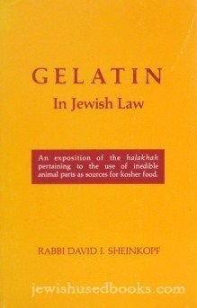 Gelatin in Jewish law: An exposition of the halakhah pertaining to the use of inedible animal parts as sources for kosher food