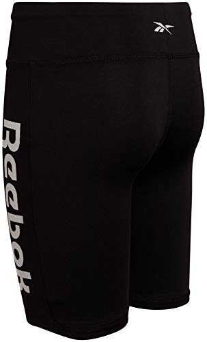 image for Reebok Girls Athletic Bike Shorts - Long Length Workout Running Shorts