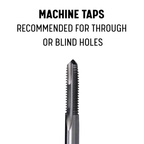 Image of Drill America m5 x .8 High Speed Steel 2 Flute Spiral Point Tap, DWT Series (Pack of 4)