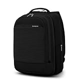 Samsonite Paralux 2-in-1 Travel Backpack, Converts into Main Bag + Go Bag, Lay-Flat Packing, StackIt™ Strap, Laptop Sleeve & Integrated AirTag™ Holder - Business & Adventure Travel Bag - Black