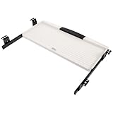 Support de clavier coulissant sous bureau : son système de tiroir et de coulissement est pratique et facile à utiliser