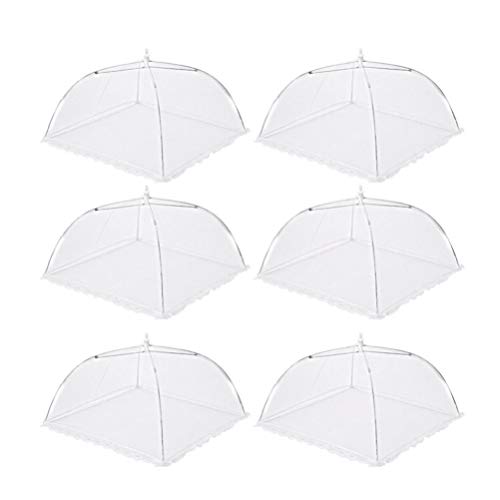 Happyyami 6pcs Food Cover Tent Food Umbrella Picnic Food Cover Food Cover Net Outdoor Food Cover