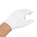 Drfeify 2pcs White Billiard Referee Gloves, Professional Competition Referee Uniform Gloves with Snap Cuff Polyester Cotton