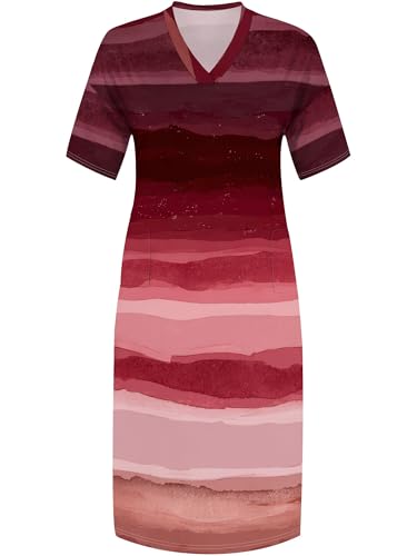 Image of SUZONANA Plus Size Dresses for Curvy Women African Print American Dress Summer Outfits Casual Loose with Pocket