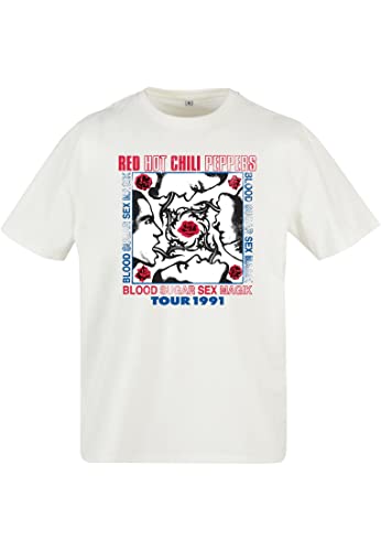 MT Upscale Mt2472-red Hot Chilli Peppers Oversize tee Camiseta, Listo para teñir, L Hombres
