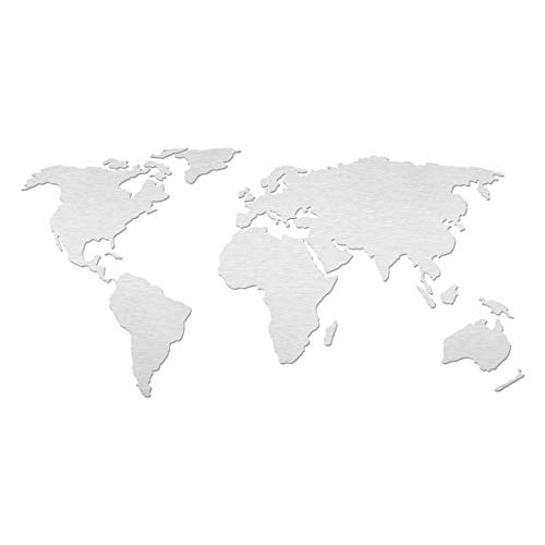 MAPPA DEL MONDO effetto legno mappa del mondo tessuto carta da parati