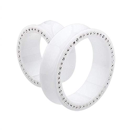 Covet JewelrySupersize Multi Gem Acrylic Double Flared Ear Gauge Tunnel Plug