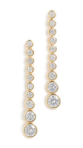 SHASHI Women's Bezel Diamond Drop Earrings