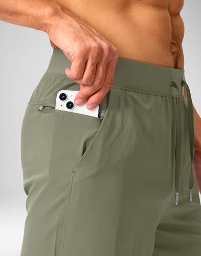 Image of Soothfeel Men's Running Shorts with Zipper Pockets 9 inch / 7 inch / 5 inch Quick Dry Eight Basketball Gym Workout Athletic Shorts