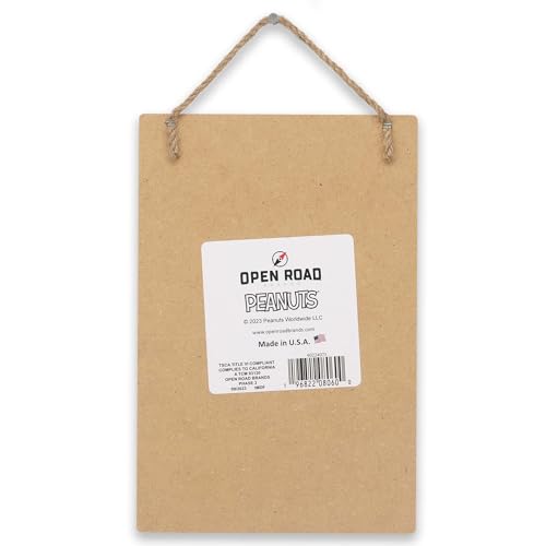 Peanuts Gang Be Silly Be Kind Have Fun ハンギング木製壁装飾 愛らしいスヌーピーサイン 子供の寝室や教室に