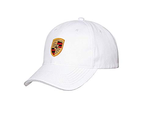 Gorra de béisbol Porsche Flex Fit blanca con ajuste elástico cómodo