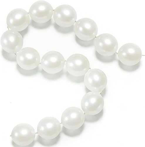 Pearl White Linking Balloons 6 inch 100pcs Link Balloons for Quick Connect White Pearl Quick Link Balloons for Party DIY Arch Garland Background Wedding Birthday Baby Shower Decor