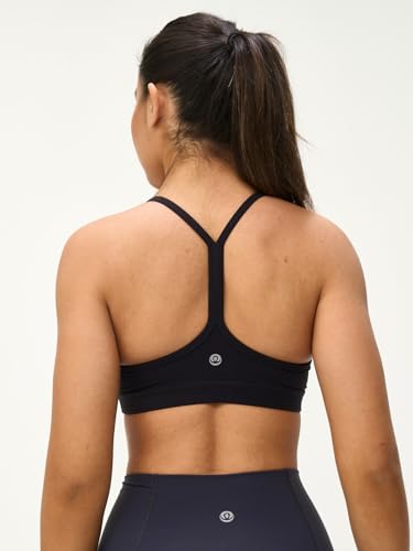 Image of Womens Y Back Padded Sports Bra Strappy U Neck Butter Soft Low Impact Workout Bras Yoga Pilates Walking