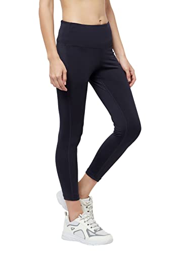 Image of TRUEREVO Sports Leggings for Women-Stretch Dryfit High Waist 7 /8th Gymwear Pants with Back Zipper Pocket-Quick Dry Activewear-Training Tights- for Yoga, Sports, Gym, Workout and Running