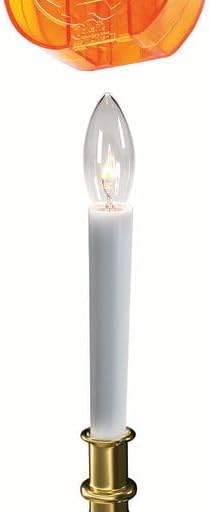 Miniatura 3 de Jokari Paquete de 4 velas de calabaza con clip para velas eléctricas, con pilas o con energía solar. Convierte la luz sin llama de tamaño estándar