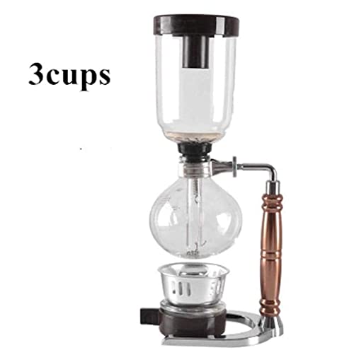 LIBAXY Máquina de café Nuevo Sifón Cafetera Tetera Sifón Olla Máquina de café al vacío Máquina de café de Vidrio Filtro… - Imagen 4