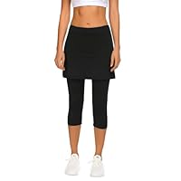 PINSPARK Gonna Sportiva da Donna Leggings con Gonna Sottogonna Yoga Corsa Gonna Tennis Abbigliamento