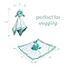 Pearhead Narwhal Security Blanket, Soft Baby Lovey for Babies, Snuggle Toy Stuffed Animal, Newborn Infant and Toddler Security Toy, Baby Boy or Baby Girl Lovie, New Baby Gift, Blue Whale Lovey