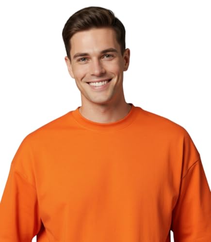Image of Besick Oversized Plain Cotton Drop Shoulder Baggy fit Tshirt for Men